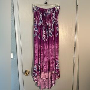 Hawaiian hi-low sun dress, by FC, L, worn once